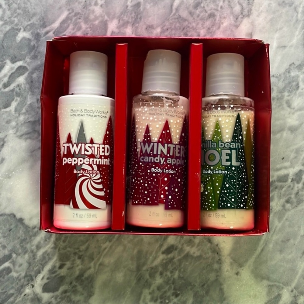 New Bath and Body Works Works Moisturizer Lotion Holiday Set